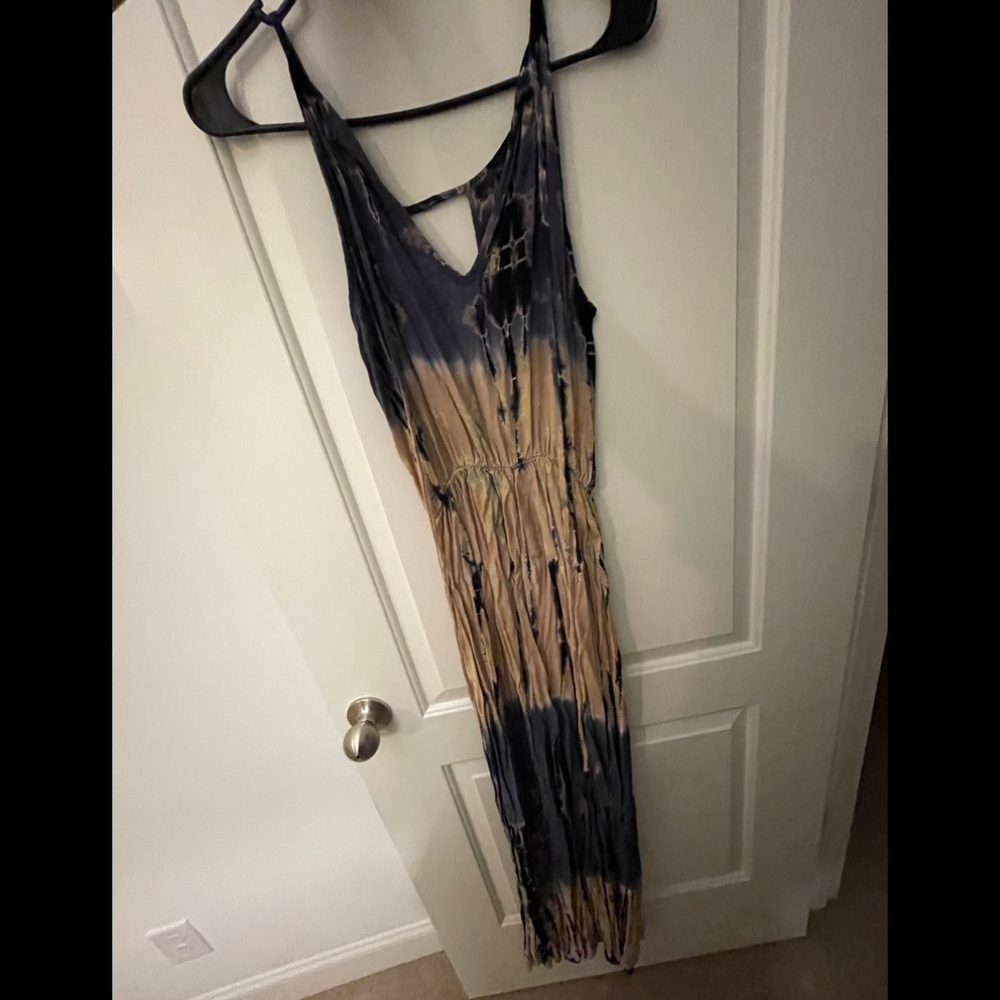 Tie dye maxi dress